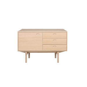 AERIS LILLE SKÆNK - FINÉRET/MASSIV TRÆ - MÅL: 118 X 75 X 45 CM. - FLERE VARIANTER